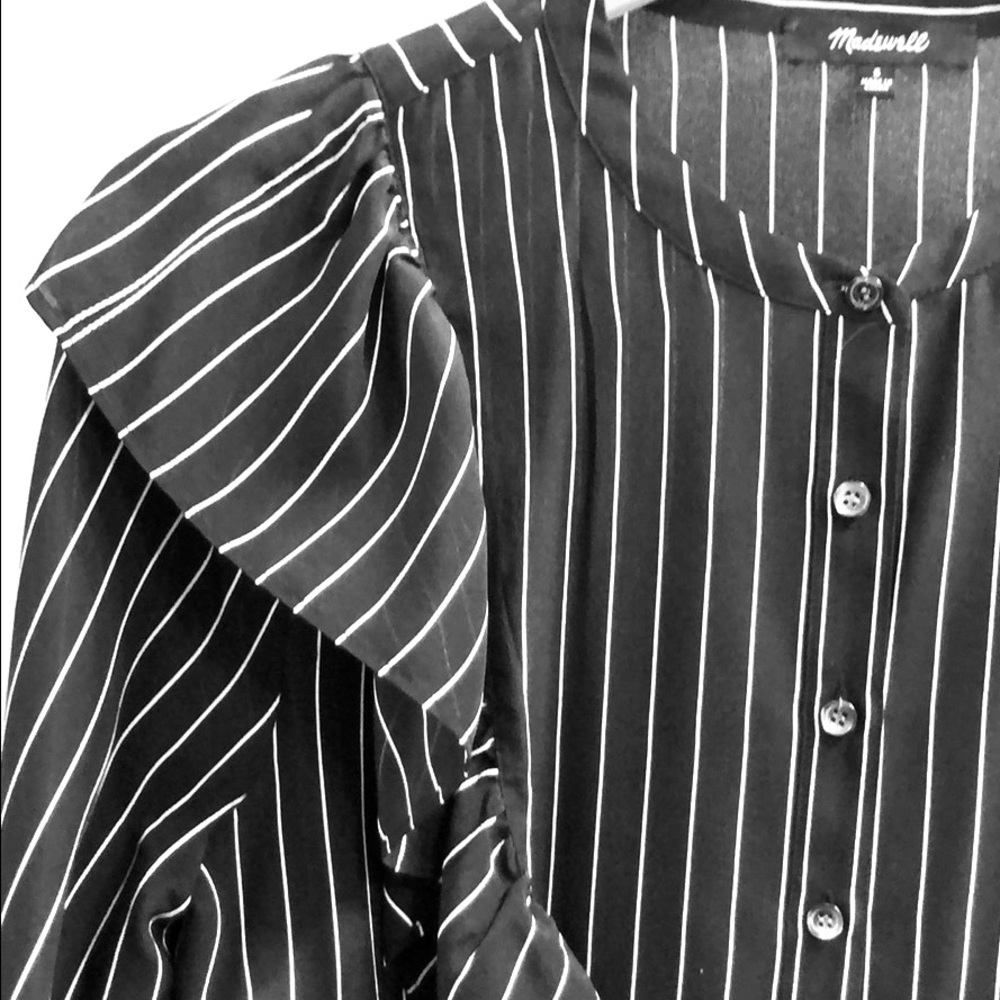 Silk Ruffled Top